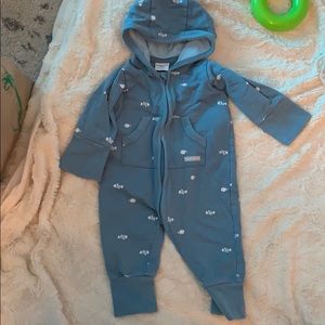 Cute fish onesie with hood